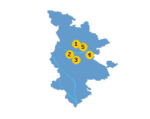Karte mit Lage der Reinigungen in Nürnberg